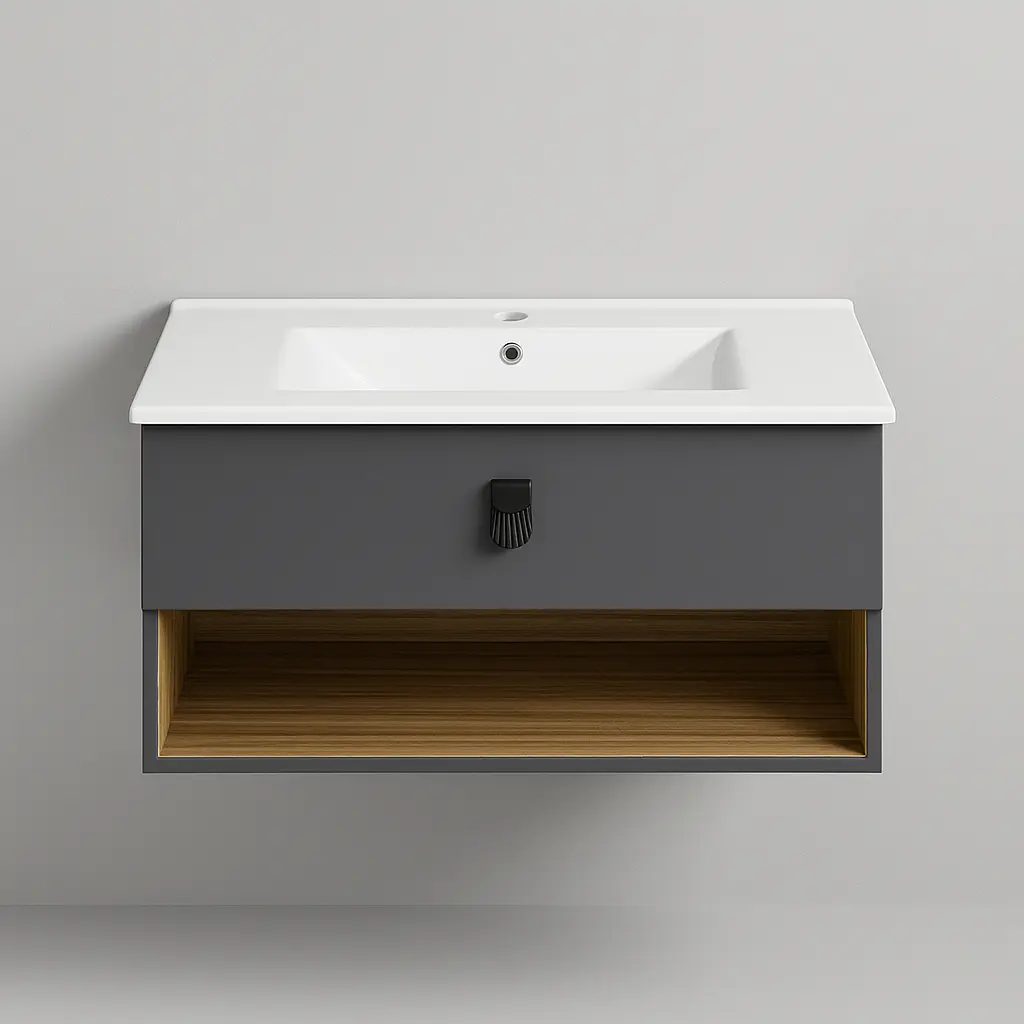 وحدة موبيليا بورديوم 80 سم انتراسيد D804 بحوض مستورد