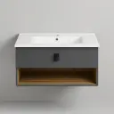 وحدة موبيليا بورديوم 80 سم انتراسيد D804 بحوض مستورد