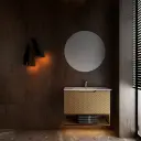 وحدة موبيليا 8028 بيج بحوض ابيض مستورد