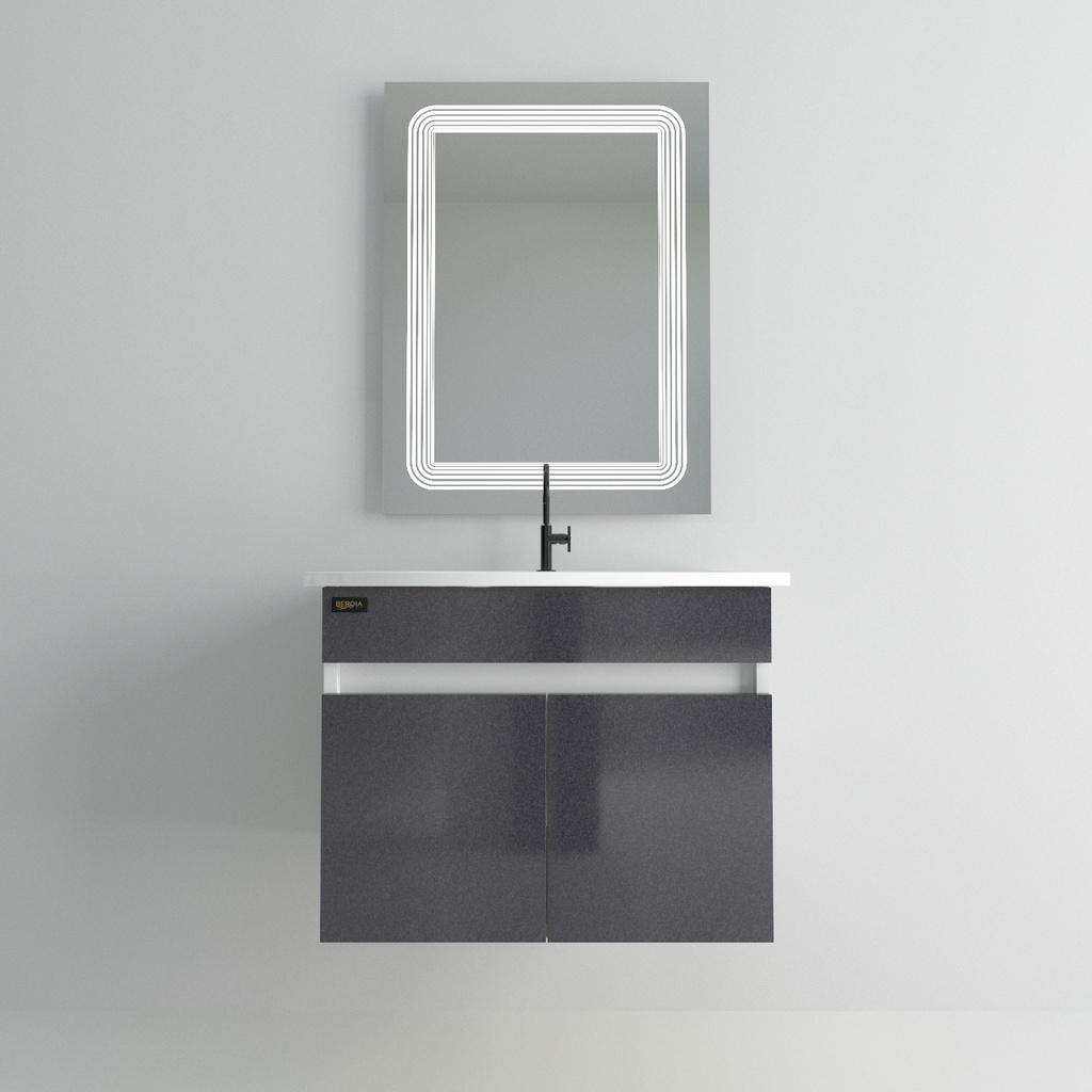 وحدة موبيليا 6001 لايت جراي بحوض ابيض مستورد