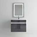 وحدة موبيليا 6001 لايت جراي بحوض ابيض مستورد