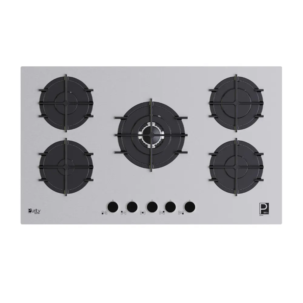 مسطح غاز 5 عين حوامل ثقيلة 90 سم HPT911S من بيورتي 