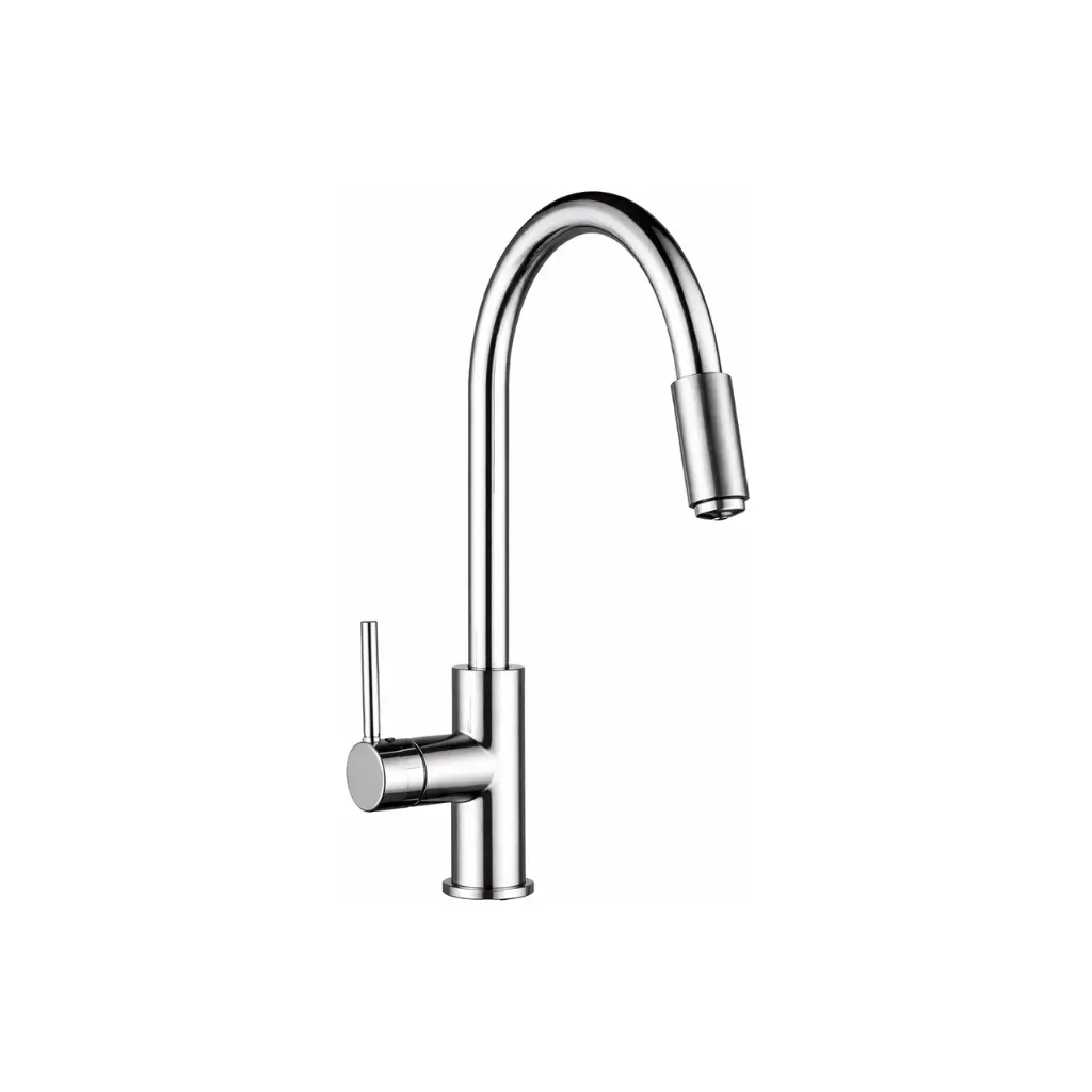 أرفيل خلاط مطبخ يد واحدة  قنطرة عالية متحركة مزود بمخرج للفلتر خلاطات مطابخ كروم AR-0023 من جواد 