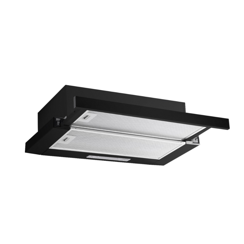 شفاط مطبخ 90سم تركي اسود HIDDEN PLUS BL من بيورتي