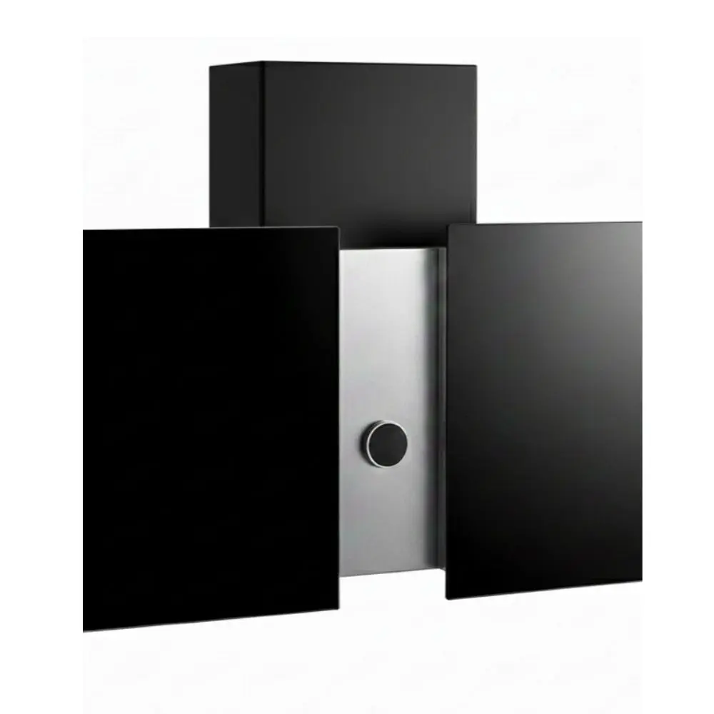 شفاط مطبخ 60سم تركي اسود PORTO PLUS BL من بيورتي