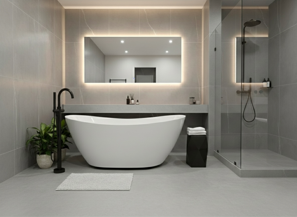 بانيو فيروز 170x80 سيملس ابيض من هاوسز