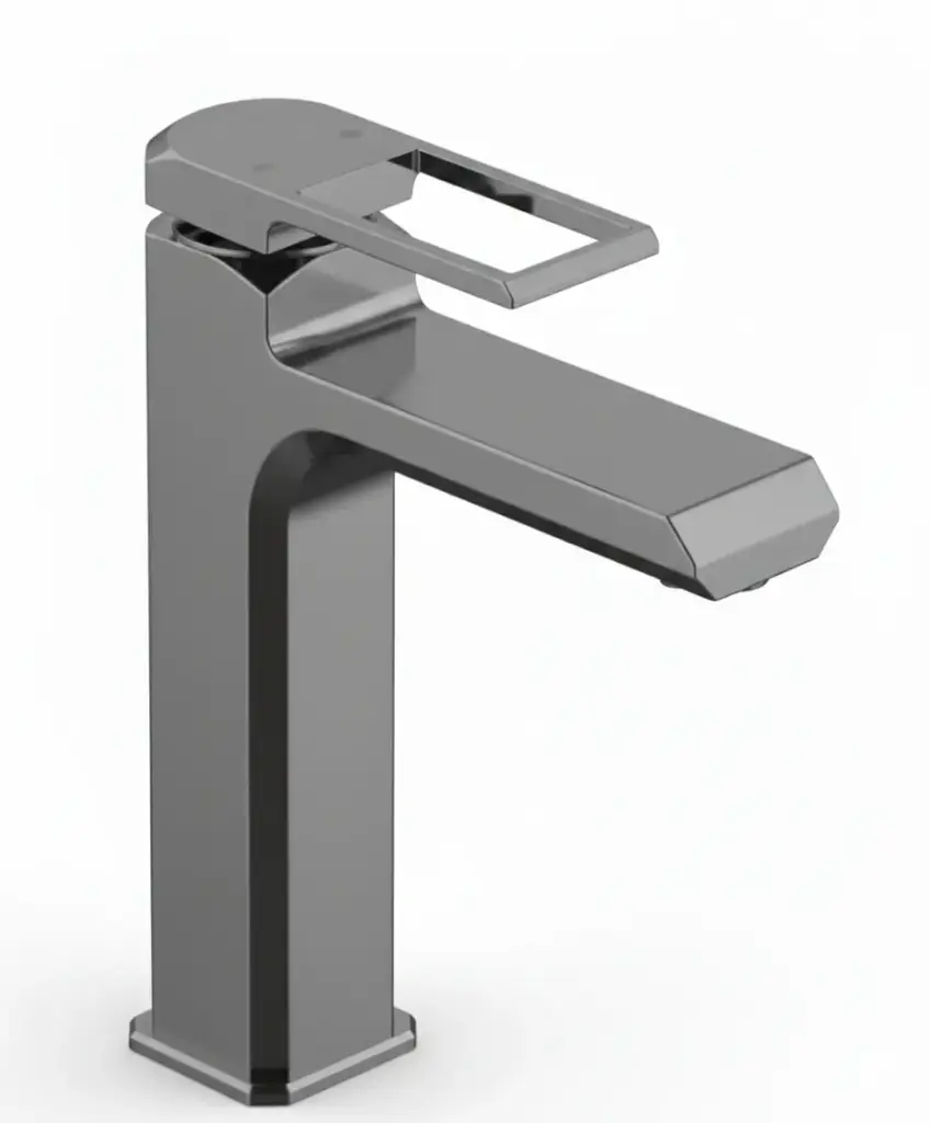 خلاط حوض متوسط كوادرو اسود جرافيت مط   MLB190-G من بيورتي