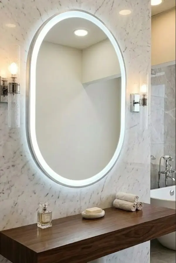 [دارك] مراية فضي 60x80 مستوردة
