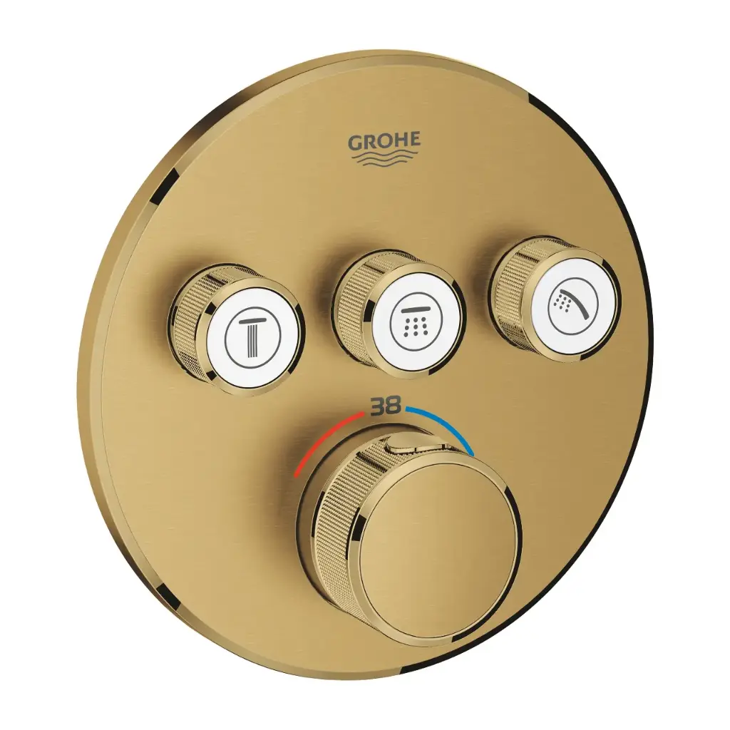 [جروهي] خلاط بانيو سمارت كنترول جروثيرم دائرى جولد مط 29121GN0 من جروهي