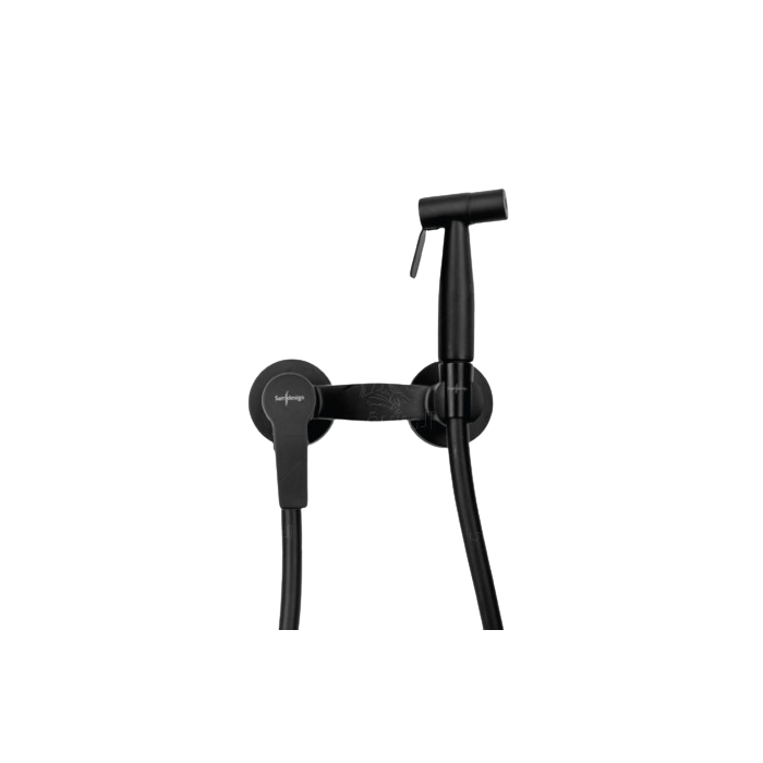 خلاط شطاف معدن مع خرطوم كرومالوكس اسود ق SD1137-BC من سارديزاين 