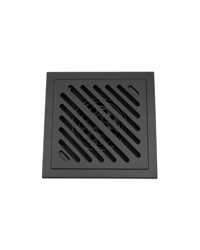 غطاء بلاعة 15×15 اسود بمانع ارتداد نحاس