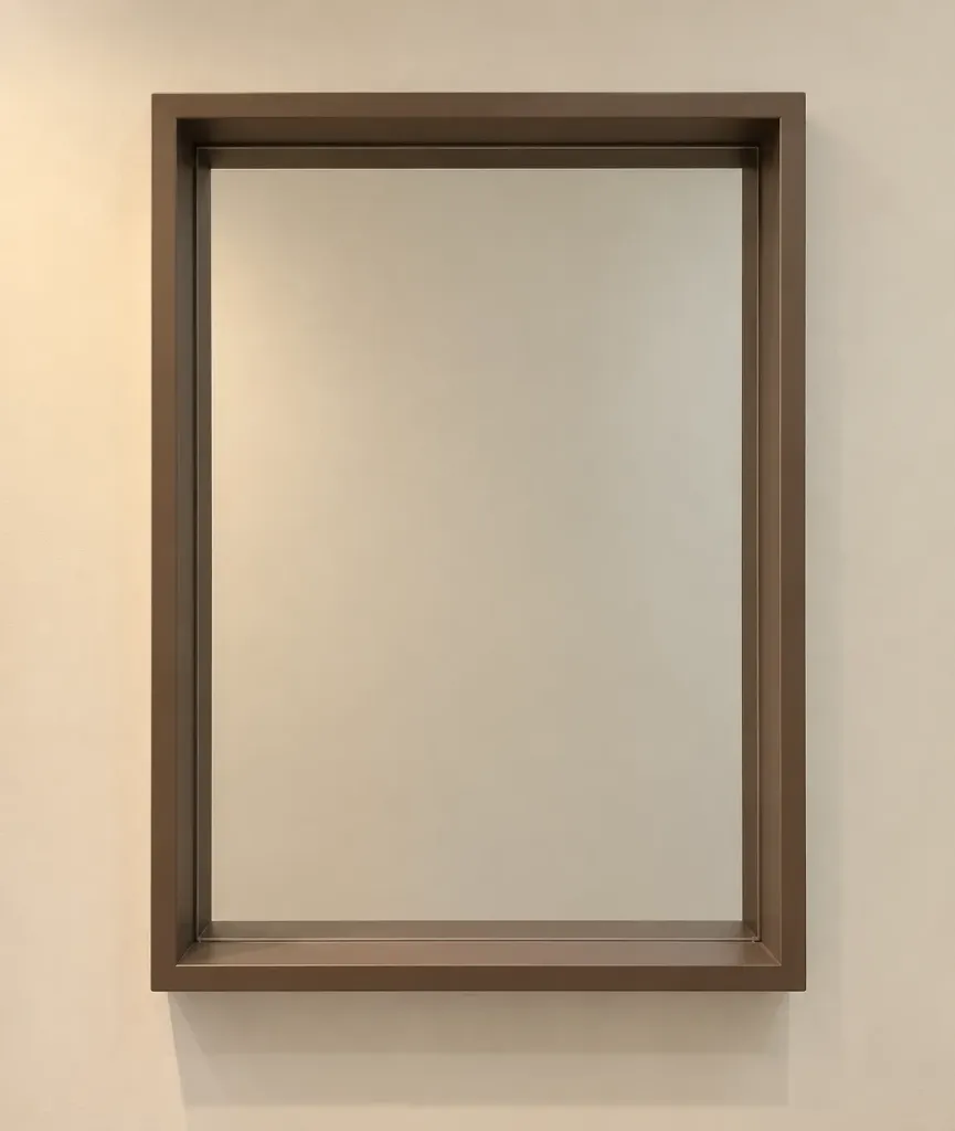 مراية مستطيلة 60×80 سم بني غامق