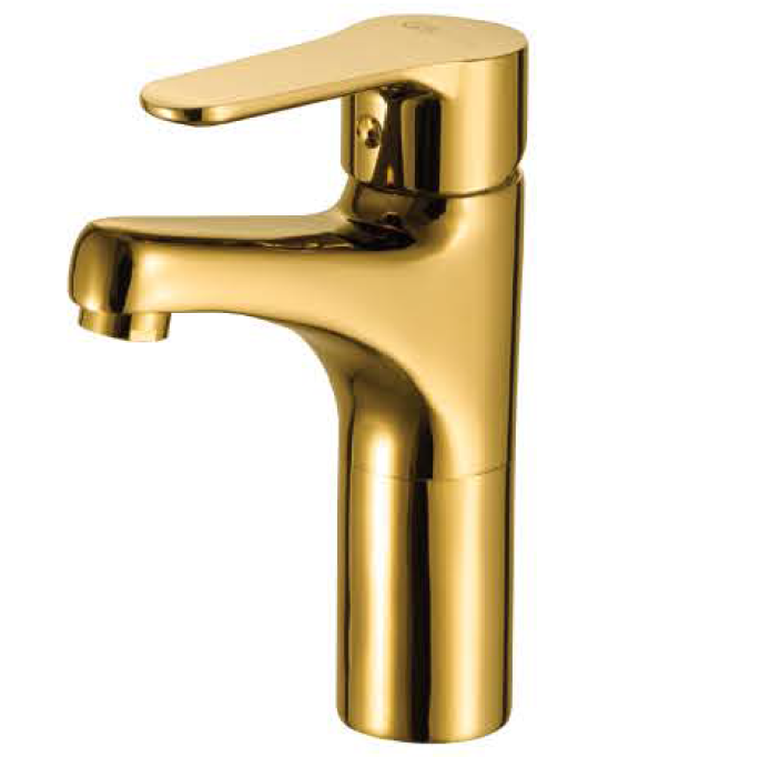 خلاط حوض متوسط الطول ميرا بلس دهبي GS-1042-GP