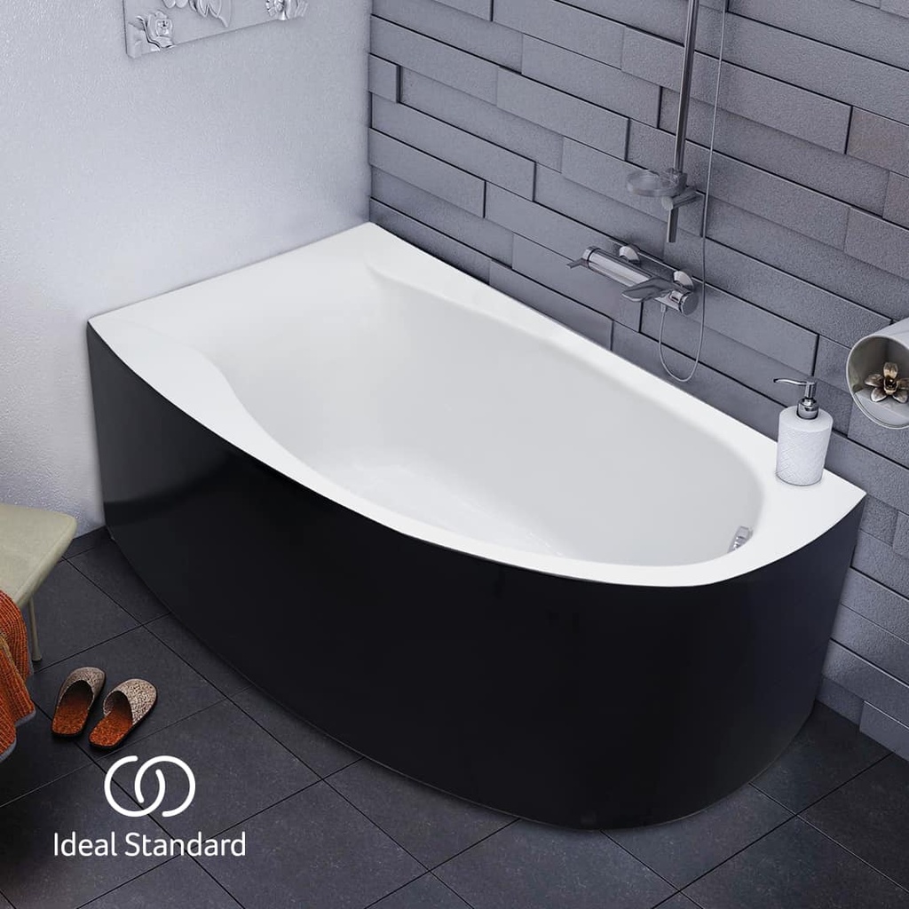بانيو بلان 160x90 شمال سيملس ابيض x اسود GA254V3