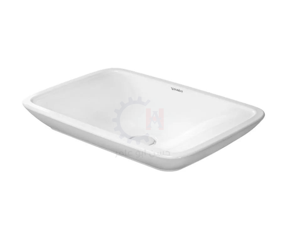 حوض بيورافيدا 70 سم عميق فوق سطح افقي ابيض من ديورافيت