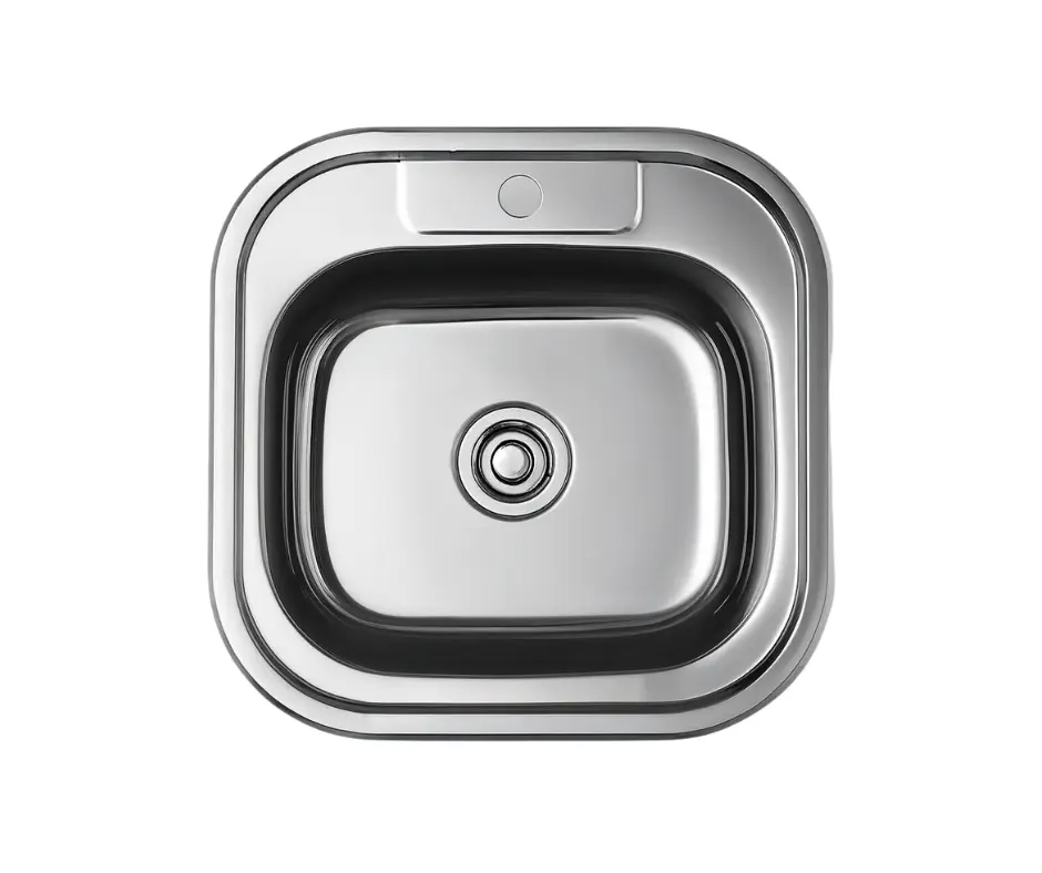 حلة 48x48 سم 0.8 مللي KR48 بصرف 3 بوصة