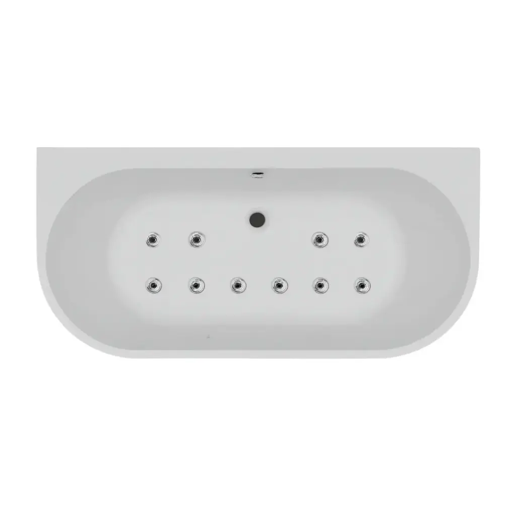 بانيو انجليو 170x75 سيملس 10 جيت هواء ابيض