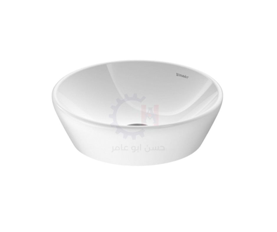 حوض دي نيو 40 سم دائري فوق سطح افقي ابيض من ديورافيت