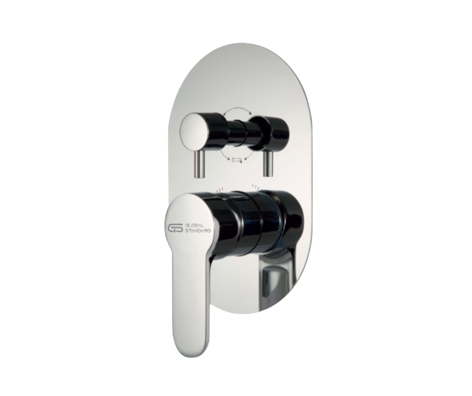 خلاط بانيو دفن بيضاوي 3 نظام ميرا كروم GS-3600-CP