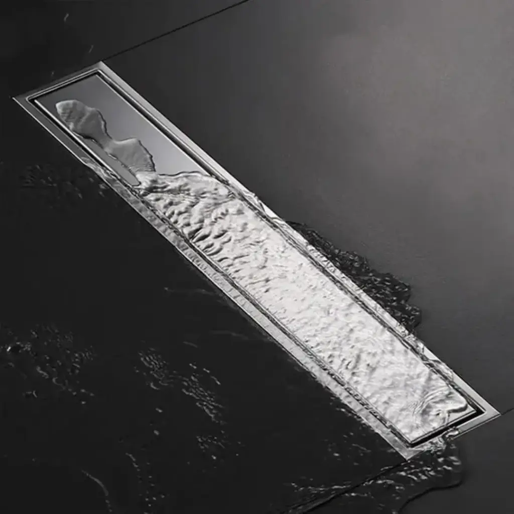 مجرى شاور 10x60 سم قابل للتبليط كروم IN6010-F-BRS من انفنتي 