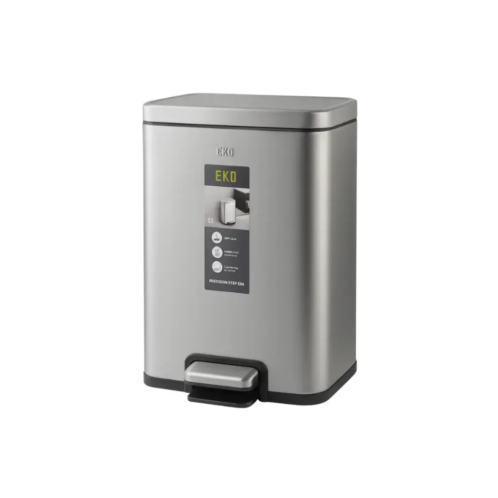 باسكت 12 لتر EKO مستطيل كروم EK9361MMT-12L  من انفنتي