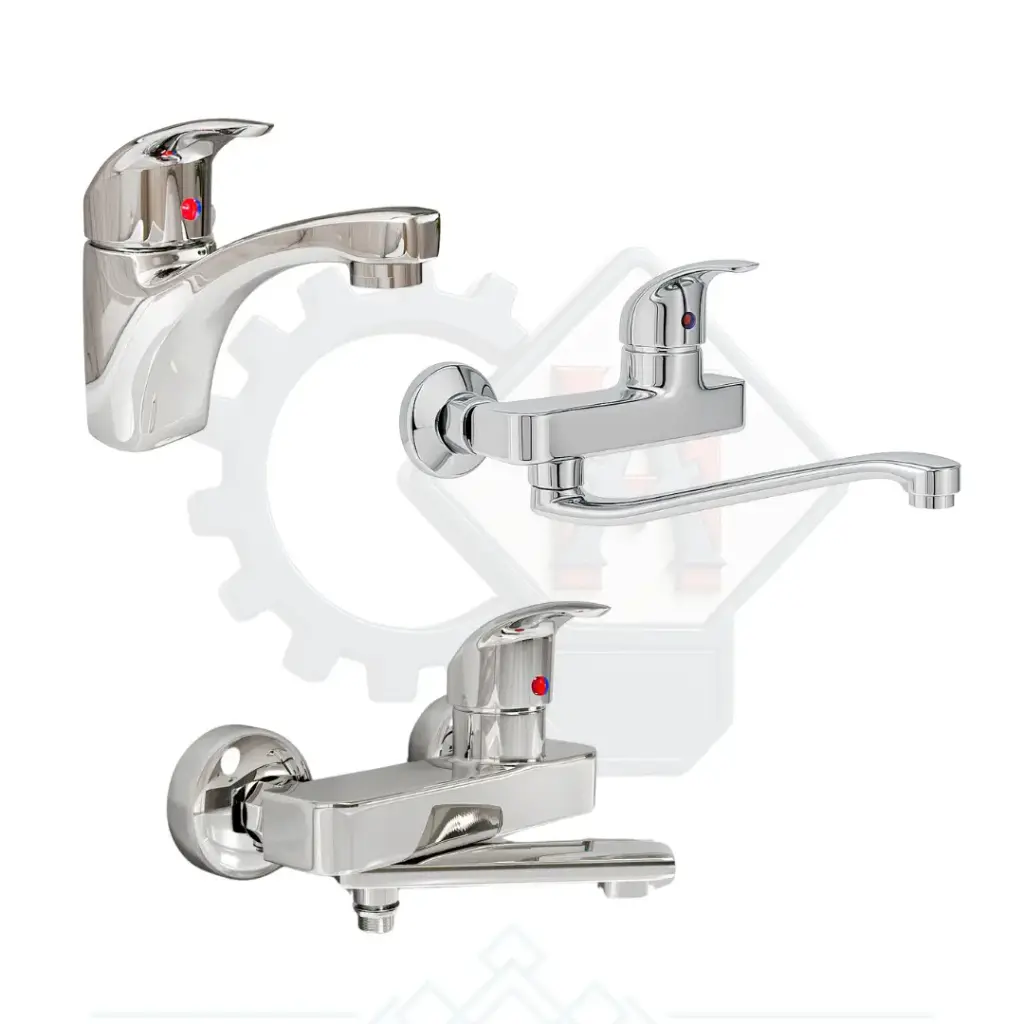 طقم خلاط واو كروم هاند ميكسر