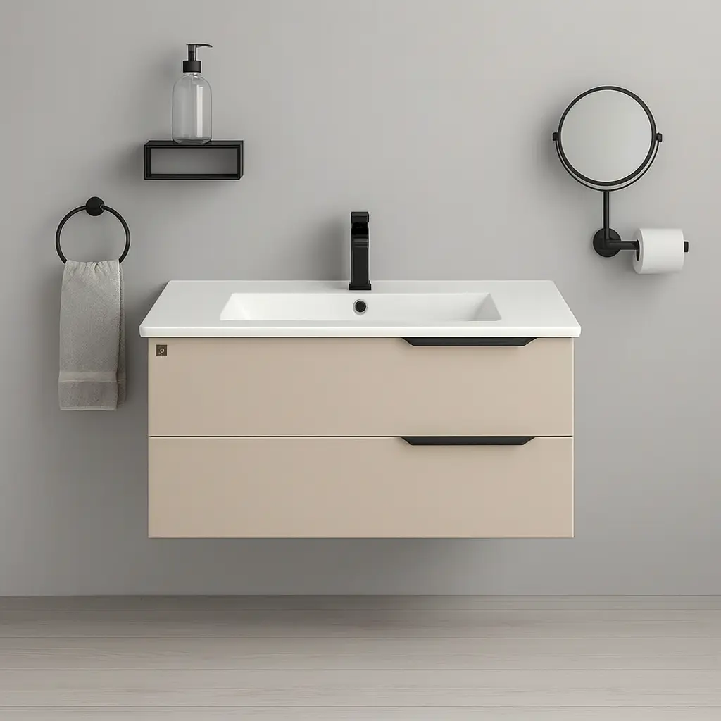 وحدة موبيليا بورديوم 80 سم لاتيه D805 بحوض مستورد