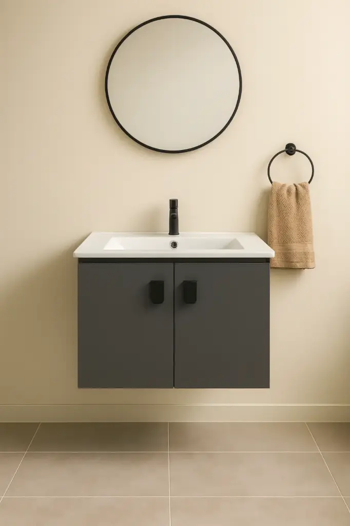 وحدة موبيليا بورديوم 60 سم انتراسيد D601 بحوض مستورد 