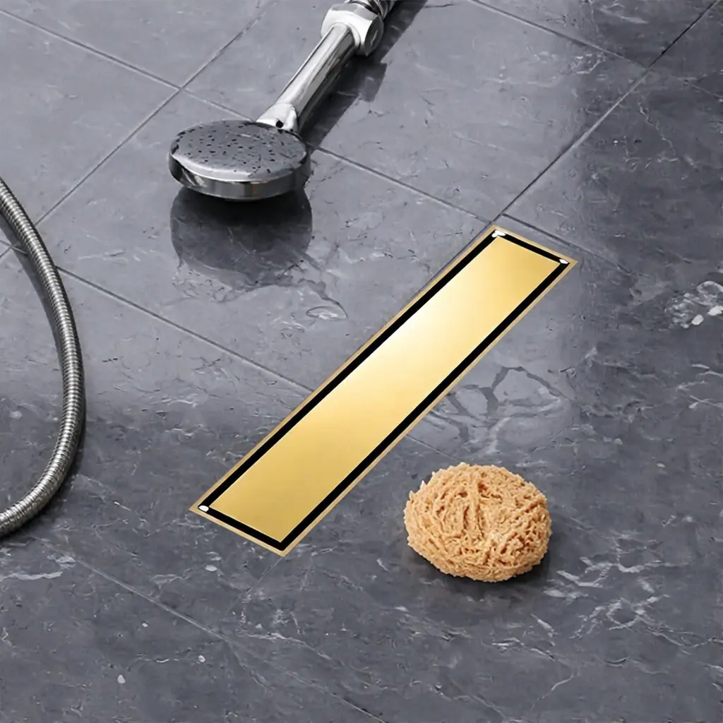 مجرى شاور 10x30 سم قابل للتبليط دهبي IN3010-F-BRG من انفنتي 