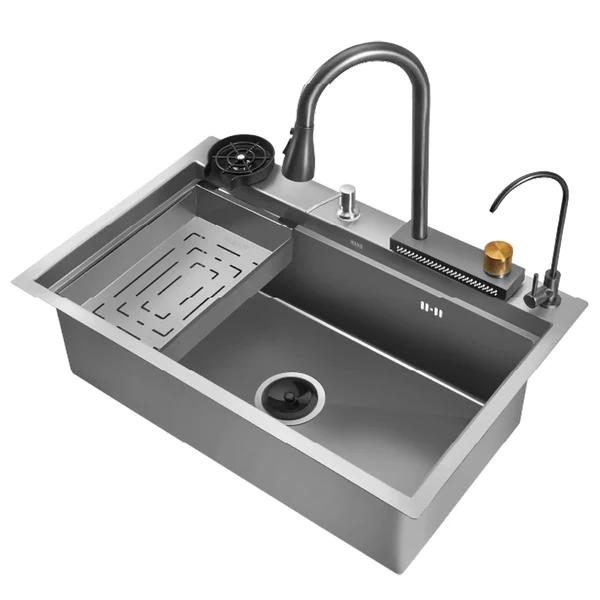 حلة مطبخ سمارت بدون زرار كوري 80x51 كروم من هانز