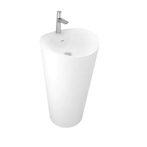 [سانيبيور] حوض اوندا سولد سرفس ابيض من سانيبيور