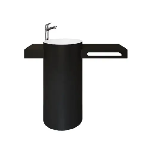 [سانيبيور] حوض بروفو سولد سرفس اسود من سانيبيور