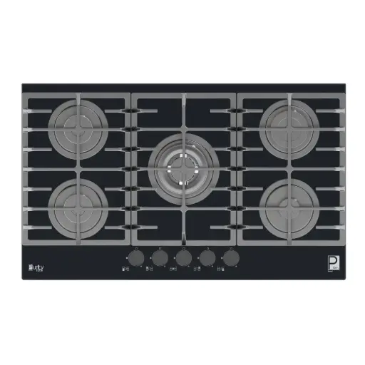 [بيورتي] مسطح 5 عين غاز حوامل ثقيلة 90سم HPT906G من بيورتي