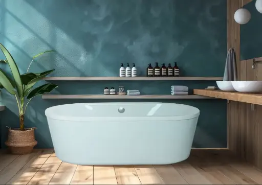 [هاوسز] بانيو اوليف 150x80 سيملس ابيض من هاوسز