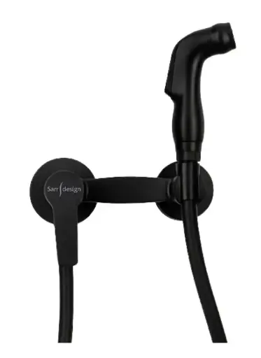 [سارديزاين] خلاط شطاف معدن مع خرطوم كرومالوكس اسود ق SD1136-BC من سارديزاين