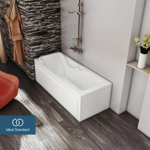 [ايديال ستاندرد] بانيو صوفيا 180x80 ابيض بالجانب من ايديال ستاندرد