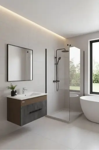 [بيرويا] وحدة موبيليا 60EC02 بادوفا بحوض ابيض مستورد