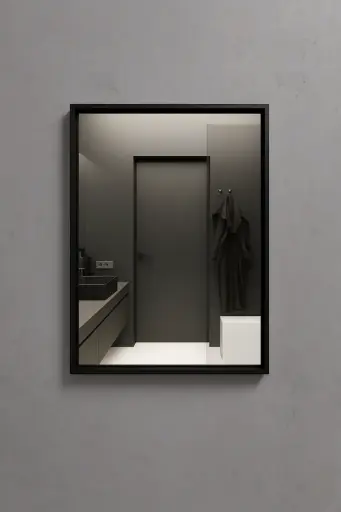 [بيرويا] مراية ايكو 60x80 خشب اسود
