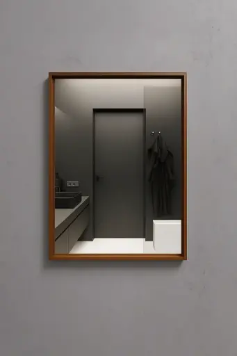 [بيرويا] مراية ايكو 60x80 خشب داكوتا