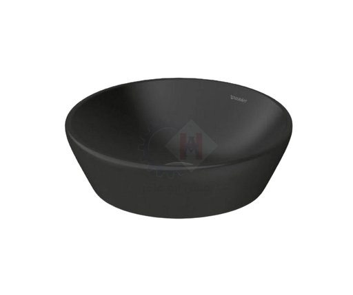 [ديورافيت] حوض دي نيو 40 سم دائري فوق سطح افقي اسود من ديورافيت