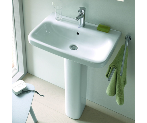 [ديورافيت] حوض ديوراستايل 60 سم بالعامود ابيض من ديورافيت