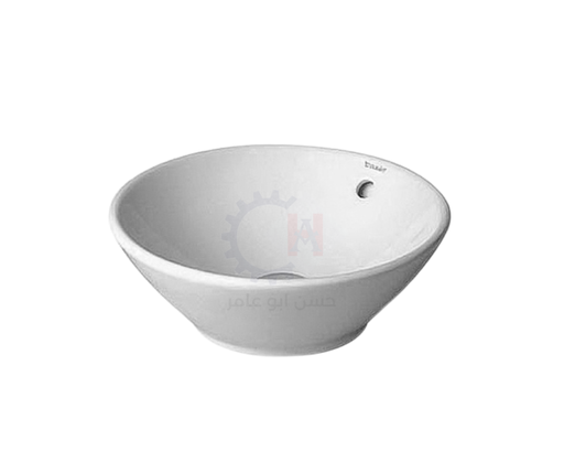 [ديورافيت] حوض باتشينو دائري فوق سطح افقي ابيض من ديورافيت