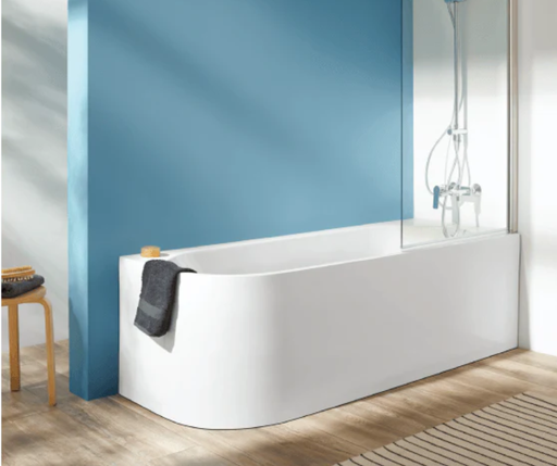 [ديورافيت] بانيو سانتوريني 170x70 يمين سيمليس ابيض من ديورافيت