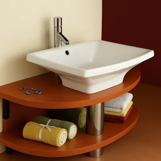 [ايديال ستاندرد] حوض اندبندنت مستطيل 60x45 فوق سطح افقي ابيض G4160 من ايديال ستاندرد