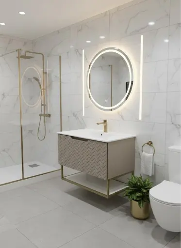 [بيرويا] وحدة موبيليا 8028 بيج بحوض ابيض مستورد