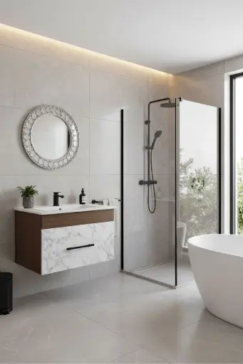 [بيرويا] وحدة موبيليا 60EC02 كرارة بحوض ابيض مستورد