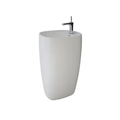 [سانيبيور] حوض جاردنر سولد سرفس ابيض من سانيبيور